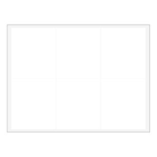 Set von 6 Etiketten Meldebogen (4" x 3,5")
