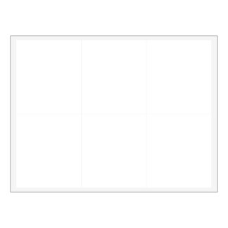 Set von 6 Etiketten Meldebogen (4" x 3,5")