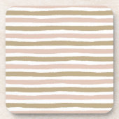 Set von 6 Horizontal gestreiften Untersetzer (Vorderseite)