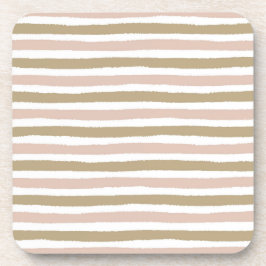 Set von 6 Horizontal gestreiften Untersetzer