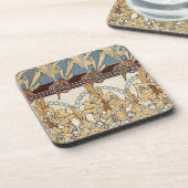 Set von 6 Jugendstil-Untersetzer Getränkeuntersetzer (Linke Seite)