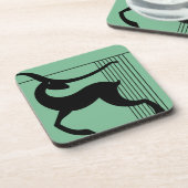 Set von 6 Kunst-Deko-Rotwild-Untersetzer Getränkeuntersetzer (Linke Seite)