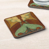 Set von 6 Kunst Nouveau Untersetzer (Linke Seite)