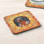 Set von 6 Kunst Nouveau Untersetzer (Linke Seite)