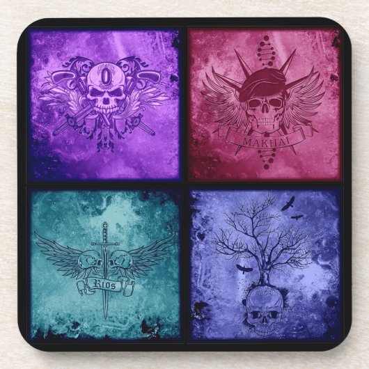 Set von 6 Sektor-Logo-Untersetzer Untersetzer (Vorderseite)