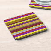 Set von 6 striped und modern getränkeuntersetzer (Linke Seite)
