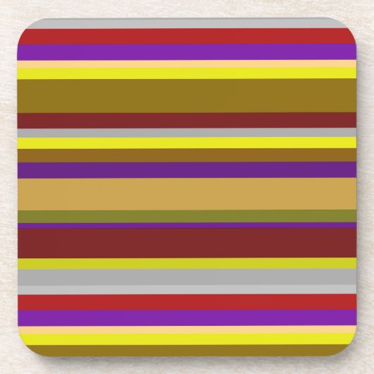 Set von 6 striped und modern getränkeuntersetzer (Vorderseite)