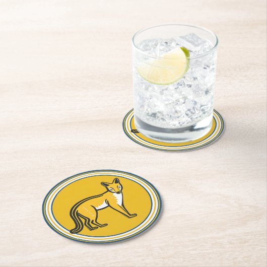 Set von 6 Tasmanian Tiger Paper Untersetzer (Vor Ort)