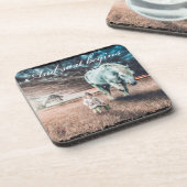 Set von 6 Untersetzer mit Pferd (Linke Seite)