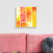 Set von abstrakter Wasserfarbe, handbemalt Leinwanddruck (Insitu (Wohnzimmer))