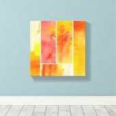 Set von abstrakter Wasserfarbe, handbemalt Leinwanddruck (Insitu (Holzboden))