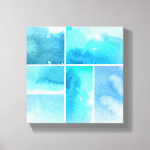 Set von Aquarell abstrakt bemalt 3 Leinwanddruck