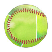 Set von Aquarell abstrakt bemalt Baseball (Vorderseite Links)