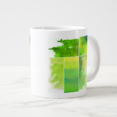 Set von Aquarell abstrakt gestrichen Jumbo-Tasse (Vorderseite Rechts)