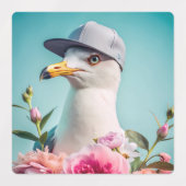 Set von Aufklebern, Möbelkamera, Flamingo-Blau Etiketten (Design 1)