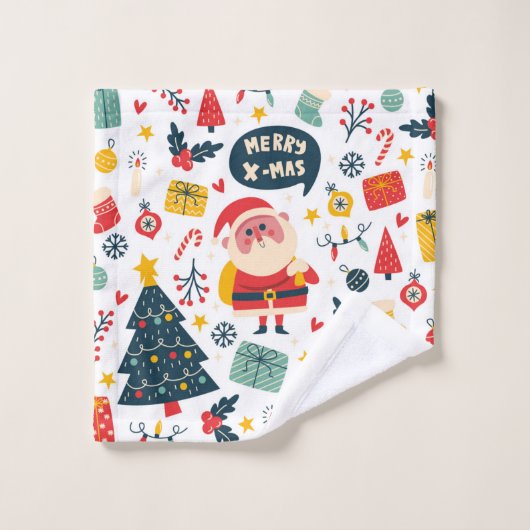 Set von Badetüchern Weihnachten 2024 (Waschlappen)
