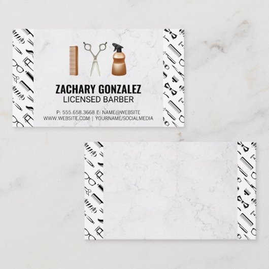 Set von Barbertools | Muster für Barbertools Treuekarte (Vorne/Hinten)