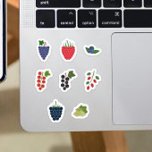 Set von Berry Fruits Stickers Aufkleber