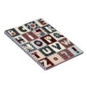 Set von Buchstaben im Patchwork-Stil. Mai b Notizblock (Rechte Seite)