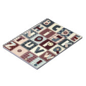 Set von Buchstaben im Patchwork-Stil. Mai b Notizblock (Linke Seite)