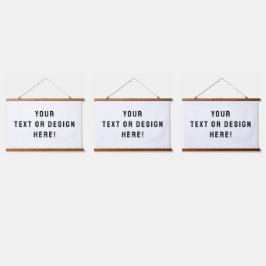 Set von drei benutzerdefinierten, horizontalen Han Wandteppich Mit Holzrahmen