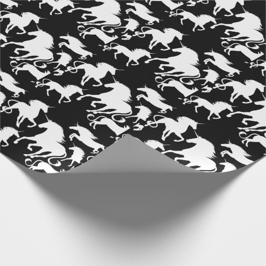 Set von Einhörnern Geschenkpapier (Ecke)