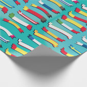 Set von Fahnen-Umschlagpapier Geschenkpapier