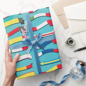 Set von Fahnen-Umschlagpapier Geschenkpapier