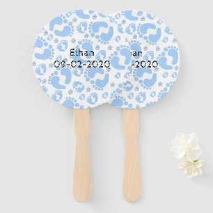 Set von Fans Baby Blue Feet Boy Fächer