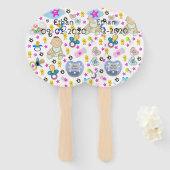 Set von Fans Binkys Schnullern Fächer (Vorne und Hinten)