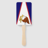 Set von Handfächern mit der Flagge von Amerikanisc Fächer (Rückseite)