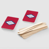 Set von Handfächern mit der Flagge von Arkansas, U Fächer (Non-assembled)