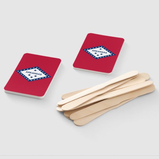 Set von Handfächern mit der Flagge von Arkansas, U Fächer (Non-assembled)