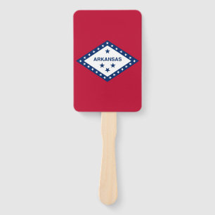 Set von Handfächern mit der Flagge von Arkansas, U Fächer