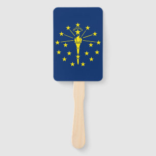 Set von Handfächern mit der Flagge von Indiana Sta Fächer