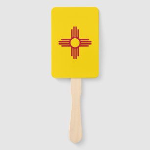 Set von Handfächern mit der Flagge von New Mexico, Fächer