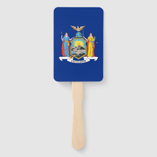 Set von Handfächern mit der Flagge von New York, U Fächer (Rückseite)