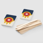 Set von Handfächern mit der Flagge von Tulsa, Okla Fächer (Non-assembled)