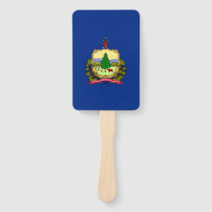 Set von Handfächern mit der Flagge von Vermont, US Fächer