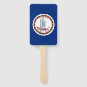 Set von Handfächern mit der Flagge von Virginia, U Fächer (Rückseite)