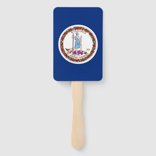 Set von Handfächern mit der Flagge von Virginia, U Fächer (Rückseite)