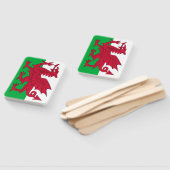 Set von Handfächern mit der Flagge von Wales, Vere Fächer (Non-assembled)