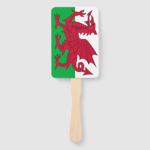 Set von Handfächern mit der Flagge von Wales, Vere Fächer