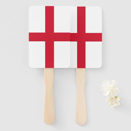 Set von Handfächern mit Flagge in England, Vereini Fächer (Vorne und Hinten)