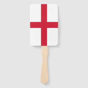 Set von Handfächern mit Flagge in England, Vereini Fächer