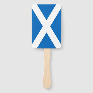 Set von Handfächern mit schottischer Flagge, Verei Fächer