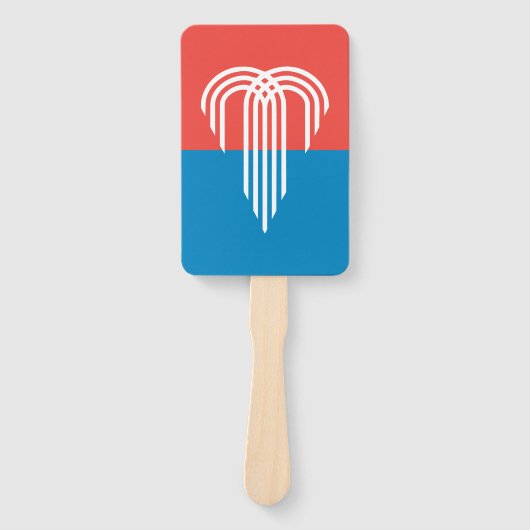 Set von Handfans mit der Flagge von Kansas City, U Fächer (Vorderseite)