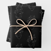 Set von Hartkapseln, 3 Umschlagpapier Geschenkpapier Set (Beispiel)
