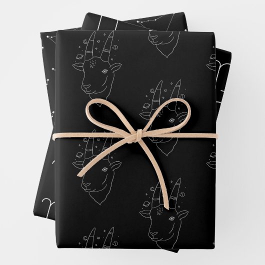 Set von Hartkapseln, 3 Umschlagpapier Geschenkpapier Set (Beispiel)