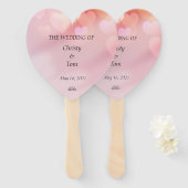 Set von Hochzeitsfans Fächer (Vorne und Hinten)